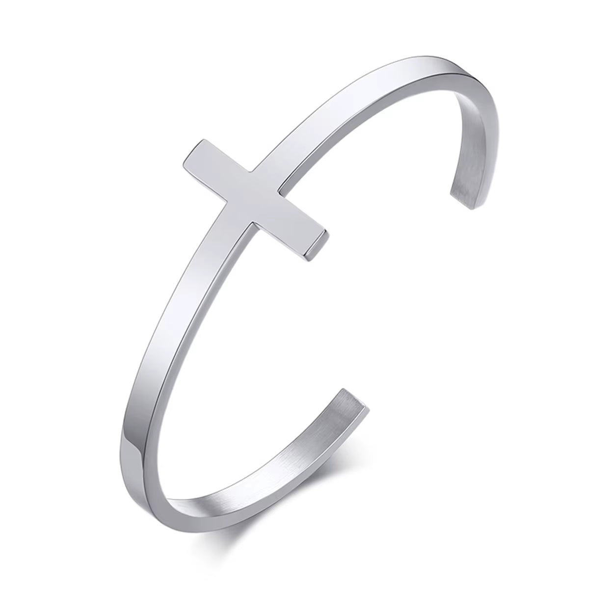 Stainless Steel Cross Cuff