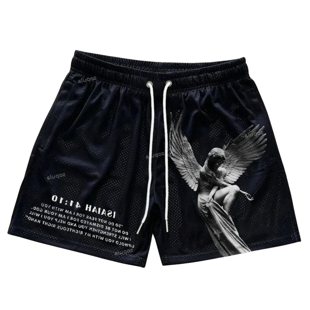Angel Print Street Shorts