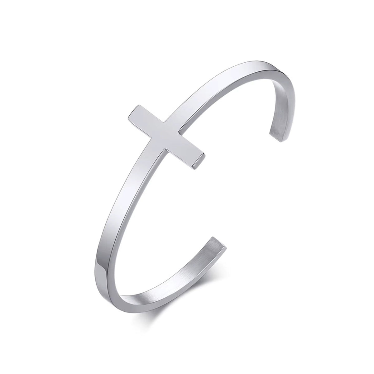 Stainless Steel Cross Cuff