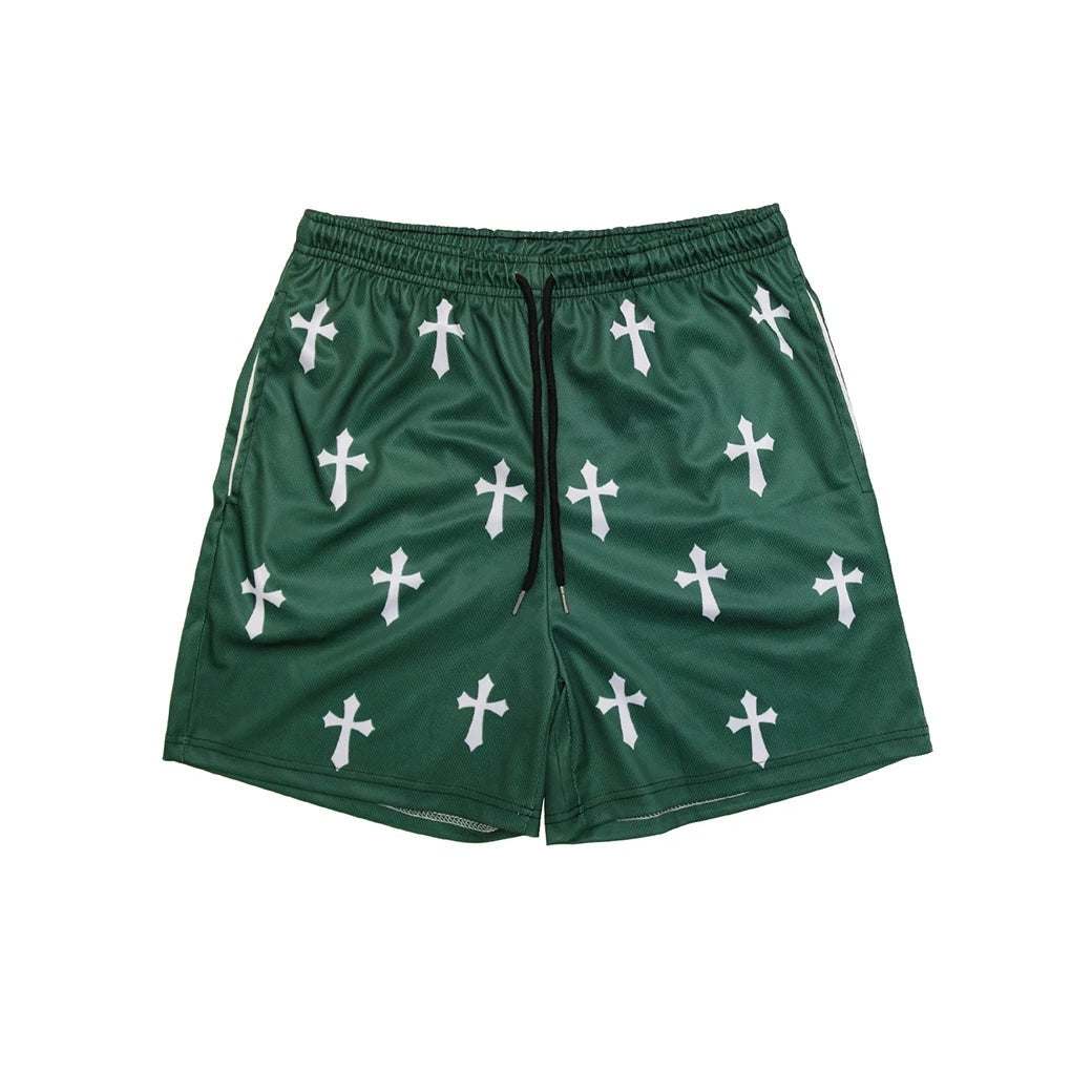 Cross Pattern Shorts